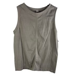 Yogalicious Bridget Tank Medium Beige Seamless Sleeveless Stretch Active Top